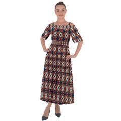 DF West Branch Shoulder Straps Boho Maxi Dress 