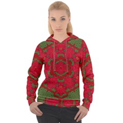 Bloom In Yule  Mandala Season Colors Women s Overhead Hoodie