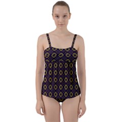 Df Festus Regence Twist Front Tankini Set by deformigo