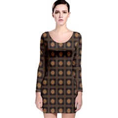 Df Freesia Vicegrand Long Sleeve Velvet Bodycon Dress by deformigo