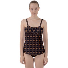 Df Freesia Vicegrand Twist Front Tankini Set by deformigo