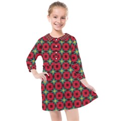 Df Jamie Greer Kids  Quarter Sleeve Shirt Dress by deformigo