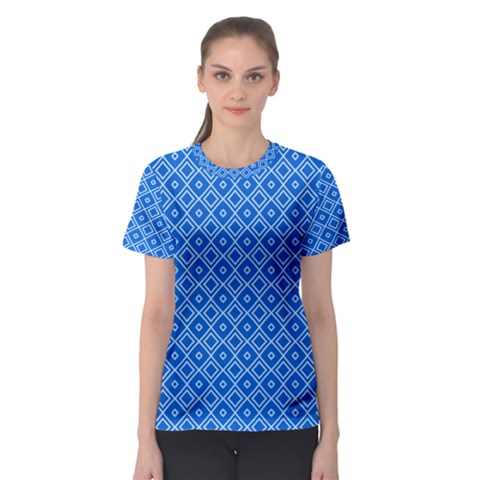 Tiling Winter Sports Dark Blue Seamless Pattern Equipment Rental At Ski Vector Id903601056 5 [conver Women s Sport Mesh Tee by deformigo