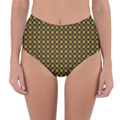 DF Misty Hive Reversible High-Waist Bikini Bottoms