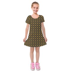 DF Misty Hive Kids  Short Sleeve Velvet Dress