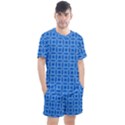 DF Blue Woollister Men s Mesh Tee and Shorts Set View1