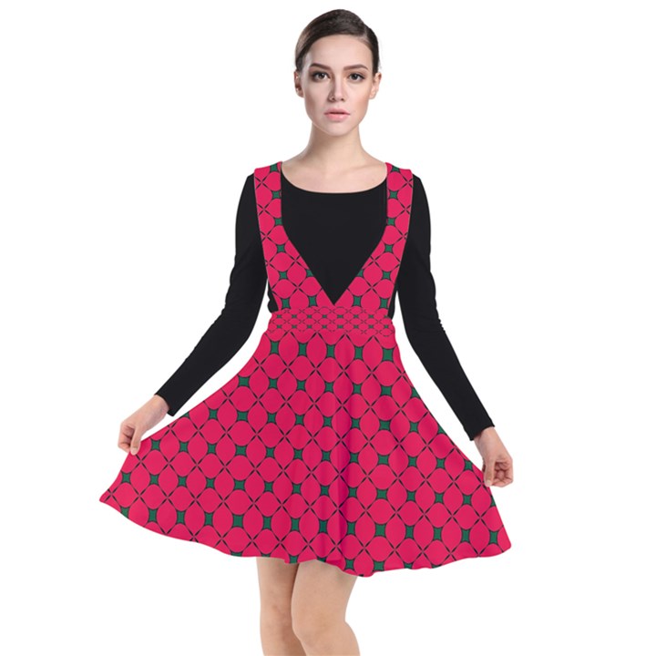 DF Magenta Legend Plunge Pinafore Dress