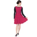 DF Magenta Legend Plunge Pinafore Dress View2