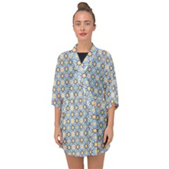 Df Norbert Pastel Half Sleeve Chiffon Kimono by deformigo