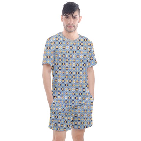 Df Norbert Pastel Men s Mesh Tee And Shorts Set by deformigo