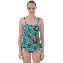 Df Kyo Shun Twist Front Tankini Set by deformigo