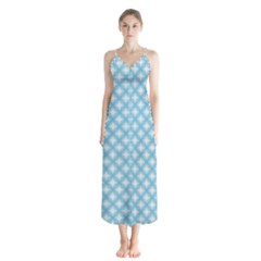 Df Albion Star Button Up Chiffon Maxi Dress by deformigo