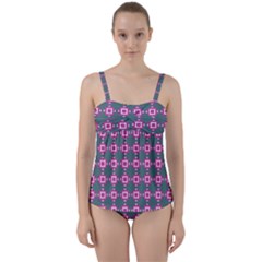 Df Izpilikua Estili Twist Front Tankini Set by deformigo