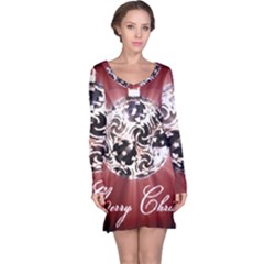 Merry Christmas Ornamental Long Sleeve Nightdress by christmastore