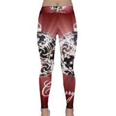 Merry Christmas Ornamental Classic Yoga Leggings by christmastore