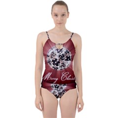 Merry Christmas Ornamental Cut Out Top Tankini Set