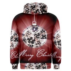 Merry Christmas Ornamental Men s Overhead Hoodie