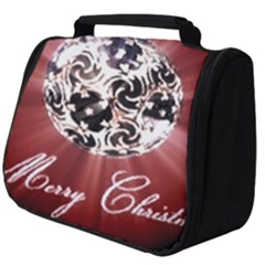 Merry Christmas Ornamental Full Print Travel Pouch (big) by christmastore