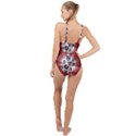 Merry Christmas Ornamental High Neck One Piece Swimsuit View2