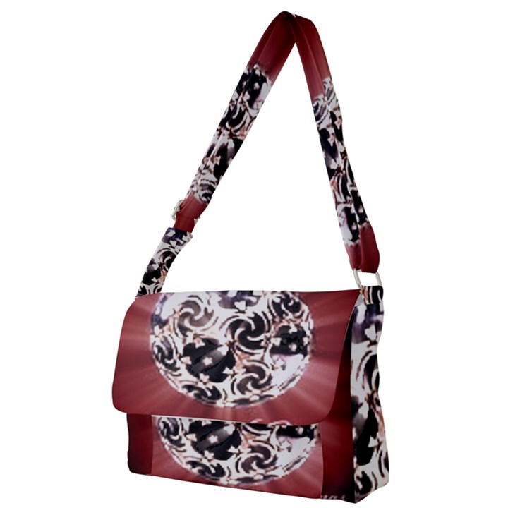 Merry Christmas Ornamental Full Print Messenger Bag (S)