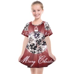 Merry Christmas Ornamental Kids  Smock Dress by christmastore