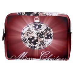 Merry Christmas Ornamental Make Up Pouch (medium) by christmastore