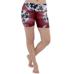 Merry Christmas Ornamental Lightweight Velour Yoga Shorts