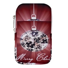 Merry Christmas Ornamental Waist Pouch (large) by christmastore