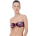 Merry Christmas Ornamental Classic Bandeau Bikini Top  View1