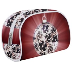 Merry Christmas Ornamental Makeup Case (medium) by christmastore