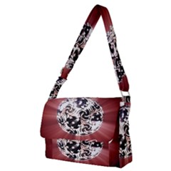 Merry Christmas Ornamental Full Print Messenger Bag (m) by christmastore