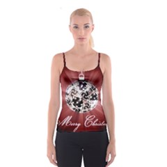 Merry Christmas Ornamental Spaghetti Strap Top