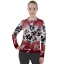 Merry Christmas Ornamental Women s Pique Long Sleeve Tee View1