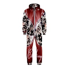 Merry Christmas Ornamental Hooded Jumpsuit (kids)