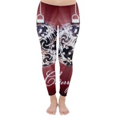 Merry Christmas Ornamental Classic Winter Leggings by christmastore