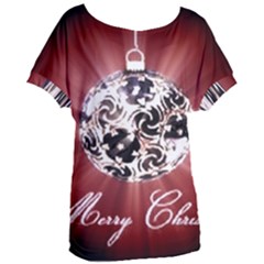 Merry Christmas Ornamental Women s Oversized Tee by christmastore