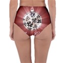 Merry Christmas Ornamental Reversible High-Waist Bikini Bottoms View4