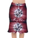 Merry Christmas Ornamental Short Mermaid Skirt View1