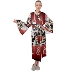 Merry Christmas Ornamental Maxi Velour Kimono by christmastore