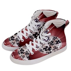 Merry Christmas Ornamental Men s Hi-top Skate Sneakers by christmastore