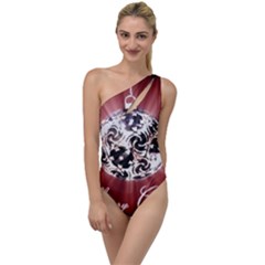 Merry Christmas Ornamental To One Side Swimsuit by christmastore