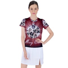 Merry Christmas Ornamental Women s Sports Top