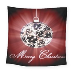 Merry Christmas Ornamental Square Tapestry (large) by christmastore