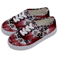 Merry Christmas Ornamental Kids  Classic Low Top Sneakers