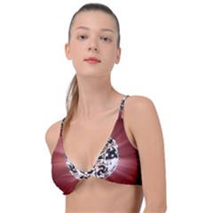 Merry Christmas Ornamental Knot Up Bikini Top