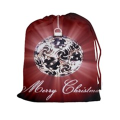 Merry Christmas Ornamental Drawstring Pouch (2xl)