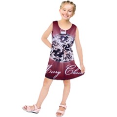 Merry Christmas Ornamental Kids  Tunic Dress