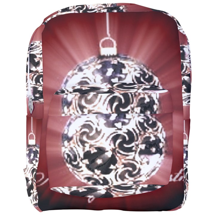 Merry Christmas Ornamental Full Print Backpack