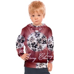 Merry Christmas Ornamental Kids  Hooded Pullover