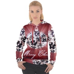 Merry Christmas Ornamental Women s Overhead Hoodie